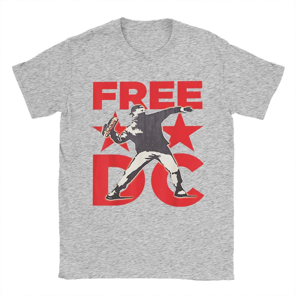 Dc Sandwich Guy T-Shirt Summer  Pure Cotton T Shirts For Couple Trending Print Tee Shirt Short Sleeves Y2K Retro Tees