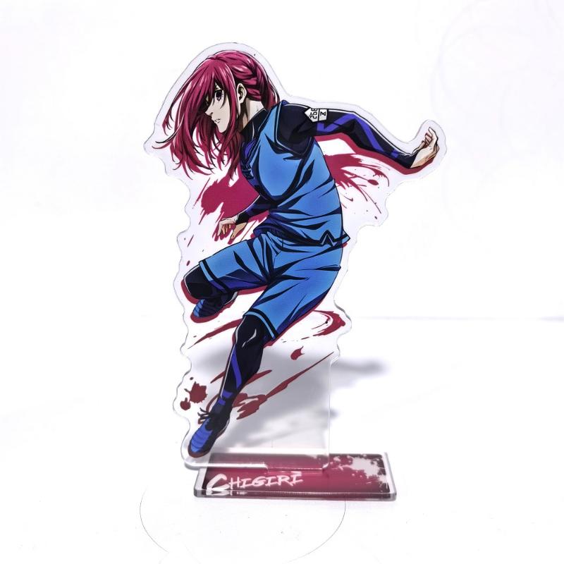 15cm Blue Lock Model Anime Peripheral Isagi Chigiri Bachira Nagi Karasu Acrylic Stand Figure Desk Ornament Collection Toy Gift