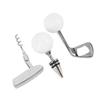 Wine Opener Set Zinc Alloy Ergonomic Club Beer Opener Wine Opener Wine Stopper for Present