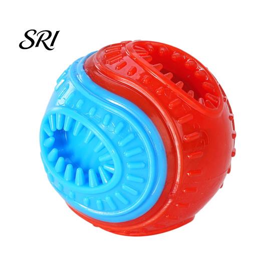 Puppy Teething Toy Dog Food Leakage Chew Ball Bite Resistant Pet Treat Dispensing Squeaky Interactive Boredom Enrichment Safe