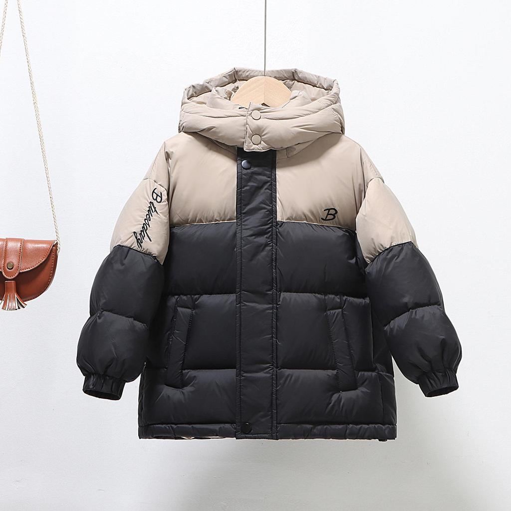 2025 Kids' Winter Hooded Down Jacket - 90% White Duck Down