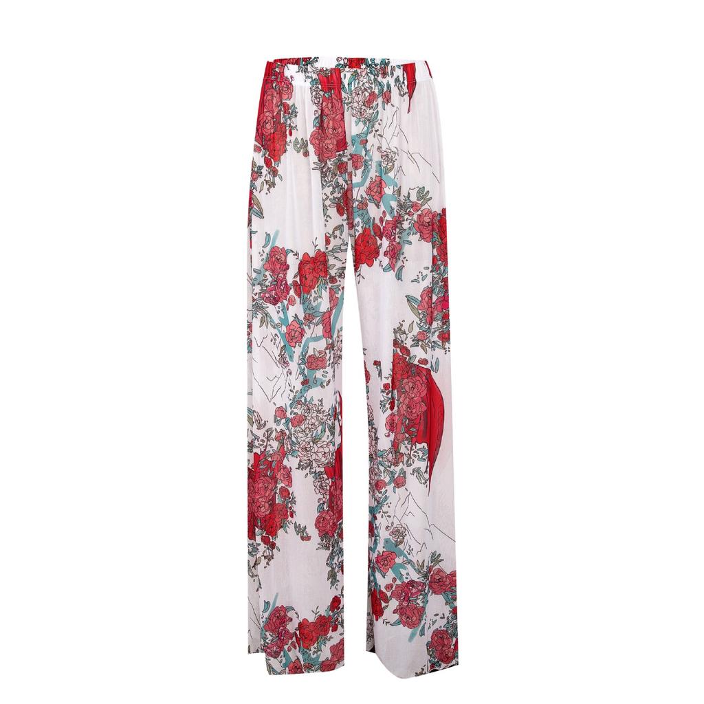 Women's Sun-Proof Mesh High-Waisted Chiffon Casual Pants