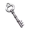 Simple Skeleton Key Charms Multi Color Alloy Pendants For Vintage Themed Jewelry