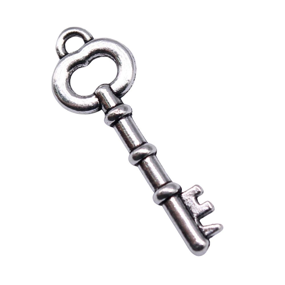 Simple Skeleton Key Charms Multi Color Alloy Pendants For Vintage Themed Jewelry