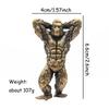 Heavy Brass Fitness Gorilla Small Sculpture Porch Decoration For Living Room Animal Orangutan Figurines Desktop Ornaments Crafts