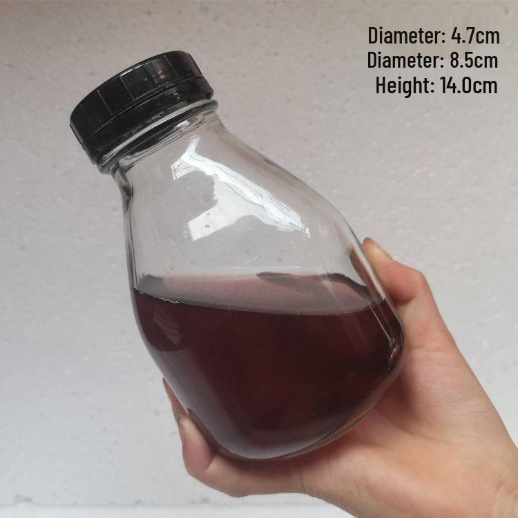 Multi-size Square Glass Bottles for Milk, Yogurt, or Juice - Transparent & Large Capacity
