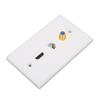 HD Multimedia Interface Wall Plate Multifunction CAT6 TV F Head 3 Port Ethernet Wall Plate for HDTVs