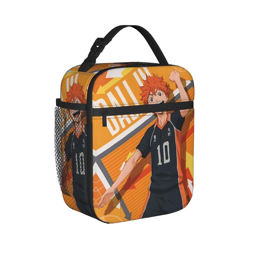 Gojo satoru Thermal Lunch Bags High Capacity Jujutsus Kaisens Reusable Thermal Carrier Tote Lunch Box Beach  Open-air Food Handbags