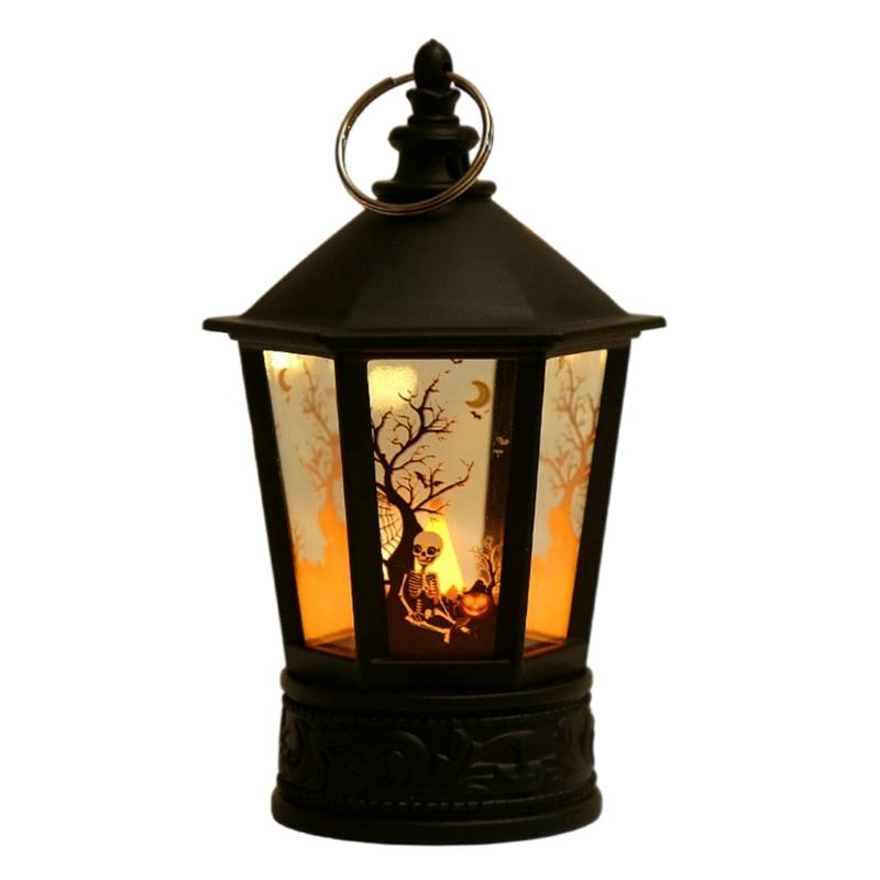 Festival Halloween LED Pumpkin Hand Lamp Halloween Pumpkin LED Hand Lamp with Designs for Celebratory Event Lighting