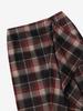 LUVM Checked Wrap Wool Skirt_Red