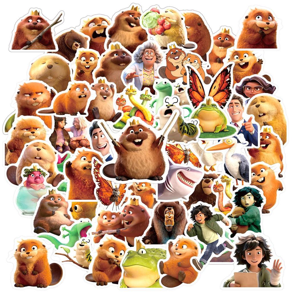 60Pcs/Set Movies Hoppers Sticker Waterproof Graffiti Decal  Diy Scooter Phone Case Stationery Box Fans Gift