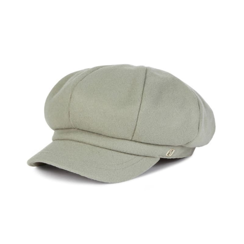 VARZAR VA Square Studded Wool Newsboy Cap Green