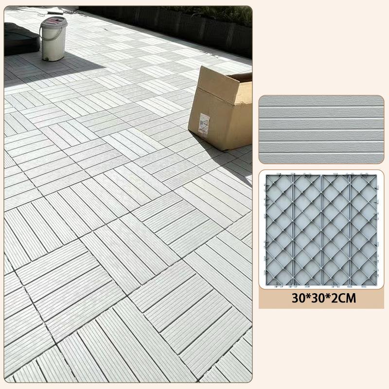 Odolné Recyklovatelné Dřevoplastové Propojitelný Terasové Dlaždice Voděodolné Vnitřní Venkovní Podlahy