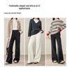 ESE-Y Women's High-Waist Acetate Wool Flared Pants