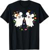 Heiße Mode Disney Mickey und Minnie Süße Kleine Geister Halloween Herz T-Shirt S-4XL Ganzjahresgeschenk