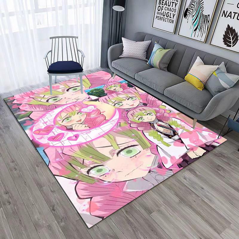 Japanese manga artist Koyoharu Gotouge's Demon Slayer carpets, home decor, non-slip door mats, hallway seat mats, outdoor picnic mats, rugs H7
