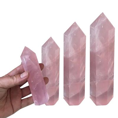 70-80mm Natural  Quartz Crystal Wand Point  Stone
