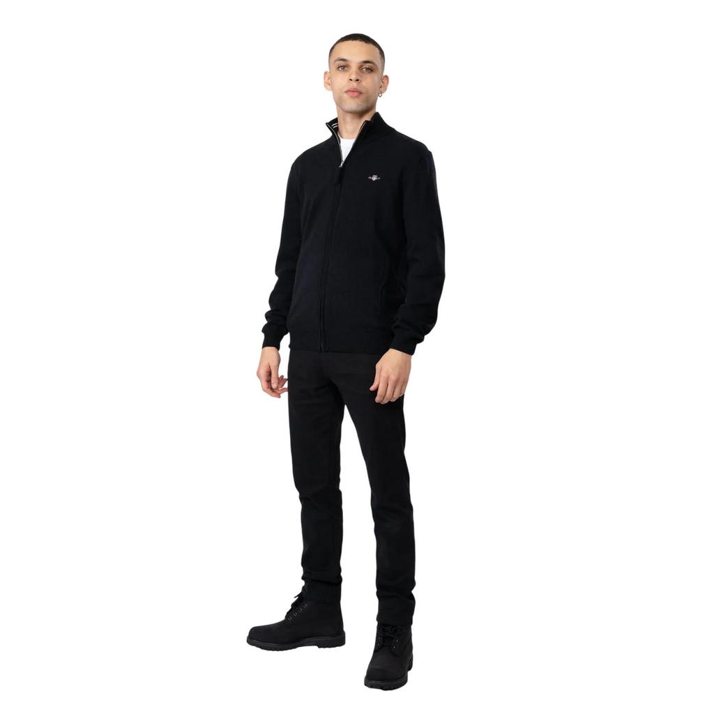 Gant Mens Lambswool Full Zip Cardigan