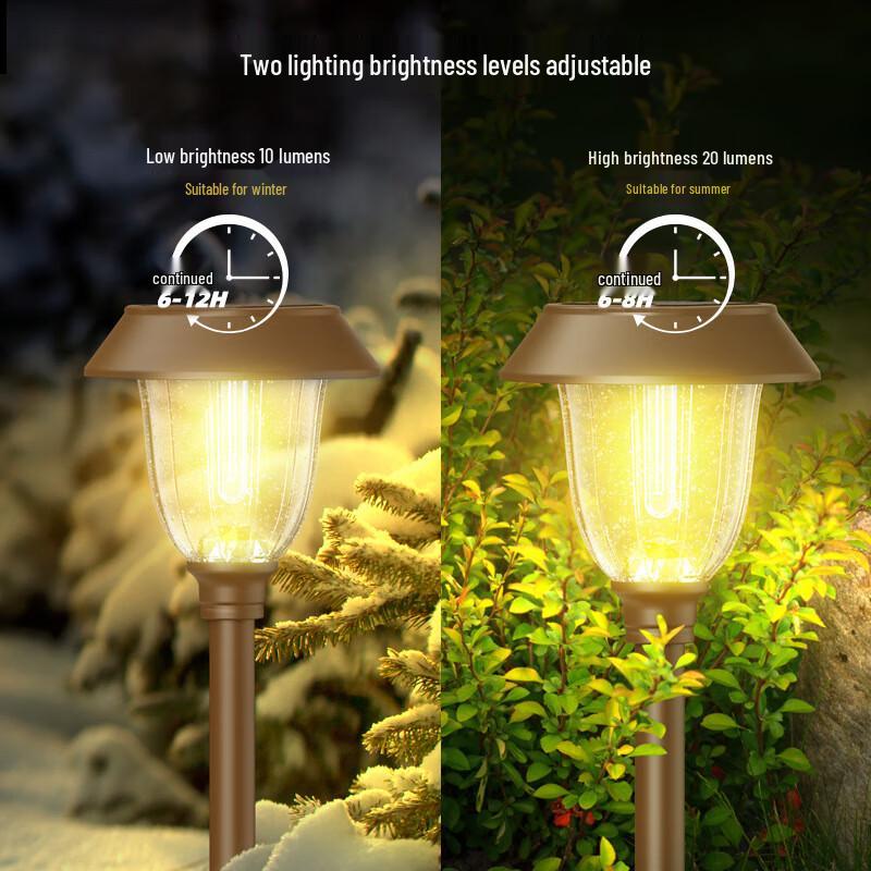Solar Tungsten-Style Garden Lawn Light
