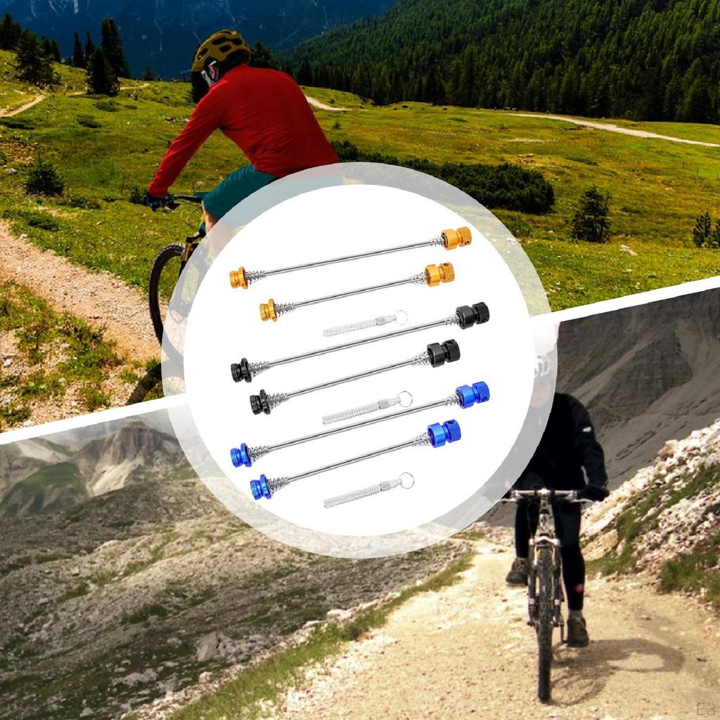 Bike Quick Release Skewer Axle Set Cycling Accessories Wheel Hub Clip Bolt Lever Replacement for