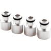 4pcs Racing Fuel Injector Top Hats Adapters Compatible For Honda Civic and Compatible For Acura RDX Injectors To B16 B18 D16Z D16Y Engines