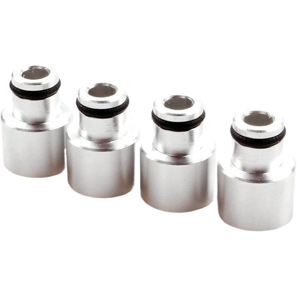 4pcs Racing Fuel Injector Top Hats Adapters Compatible For Honda Civic and Compatible For Acura RDX Injectors To B16 B18 D16Z D16Y Engines