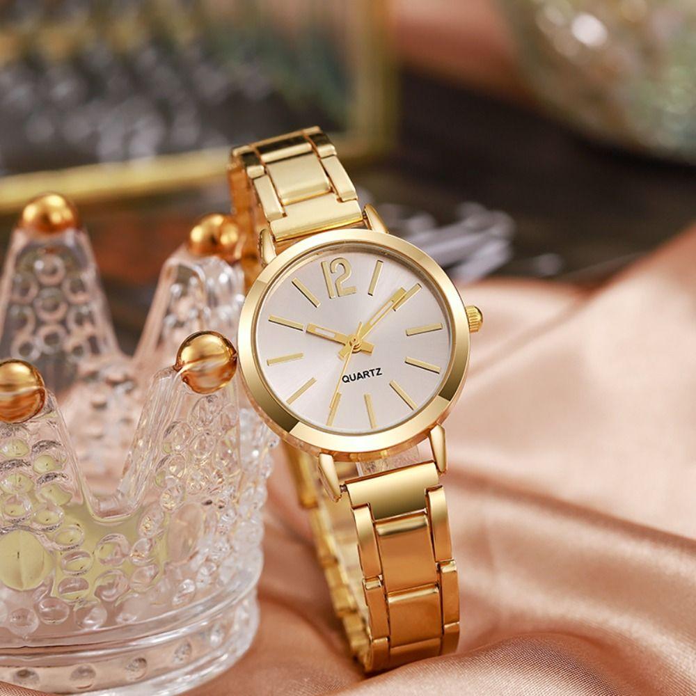 Stainless Steel Quartz Watches Quartz Strap Watch Fashion Women Wristwatch Student