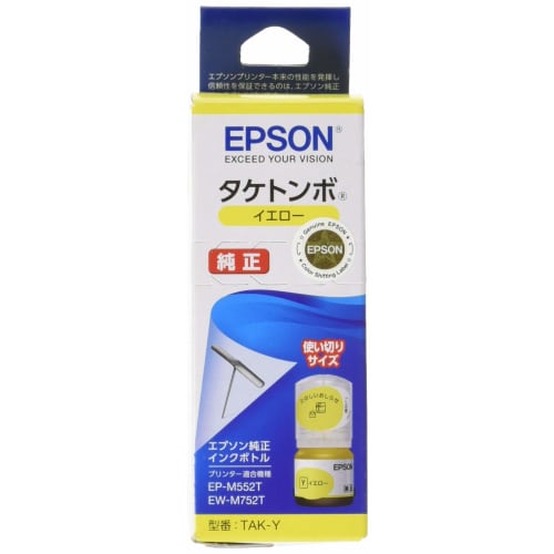 

Epson Genuine Ink Bottle Taketonbo TAK-Y Yellow Single Use Size