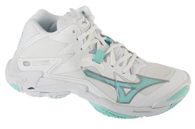 Wave Lightning Z8 Mid, Womens White Volleyball Shoes