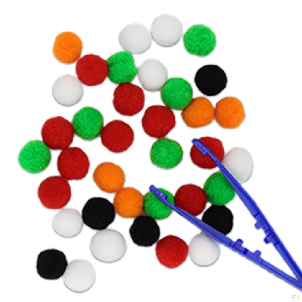 Color Matching Game Chic Birthday Gifts Interactive Toy Practical Clip Ball Puzzle for Nursery