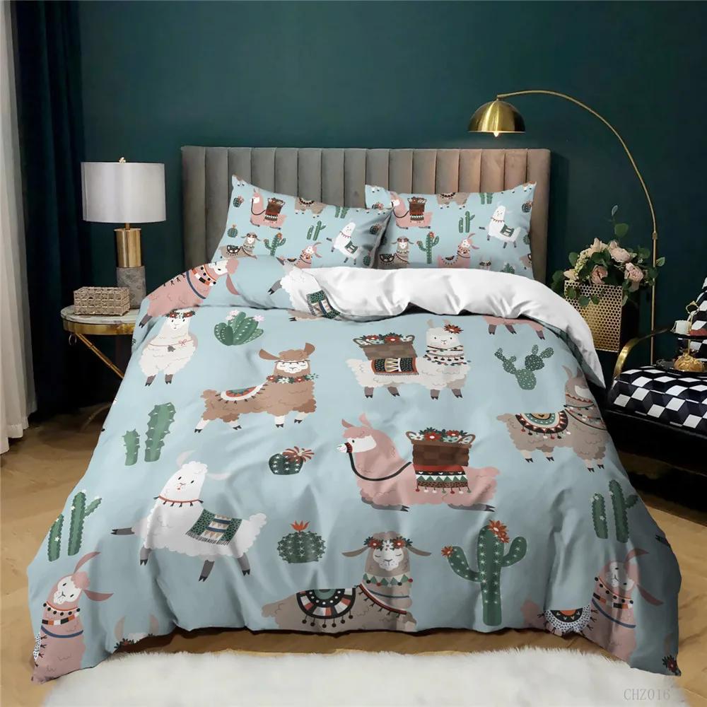 Bedding Sets Adults Children Winter Duvet Cover Sets Kids,twin Full Queen King Bedroom Set  Home Textile Bed Cover Set Unicorns