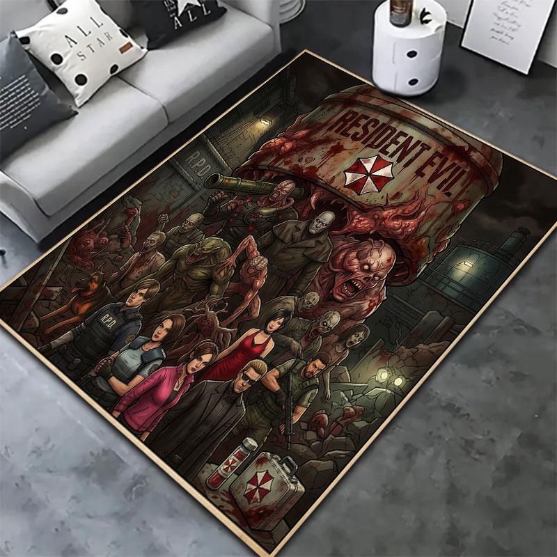 Resident Evil Carpet Rug For Living Room Bedroom Home Sofa Decoration Kids Play Nonslip Floor Mat