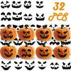 Kürbis-Ausdruck Selbstklebende Halloween DIY Aufkleber