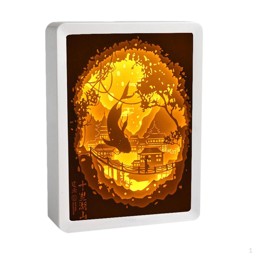 3D Paper Night Light Lamp Table Decoration Gift