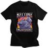 Become Ungovernable Funny Hippo Meme T Shirt Men Women Short Sleeve Tshirt Graphic Tee Pure Cotton Loose Oversized Clothes