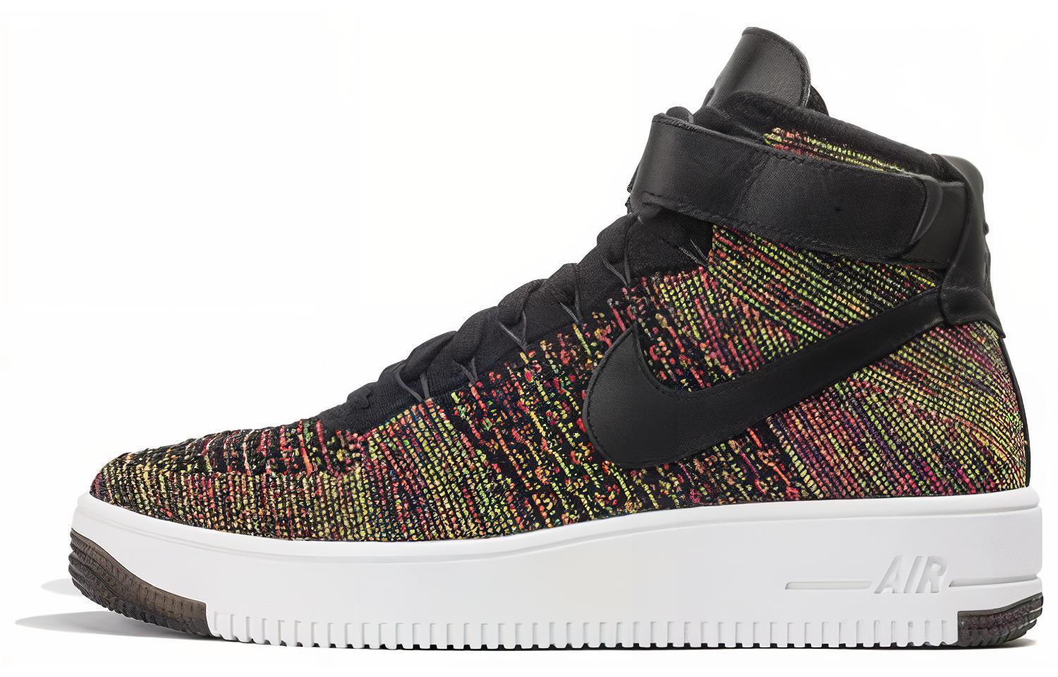 

Nike Air Force 1 Mid Flyknit Multi Color Black 817420-002 39