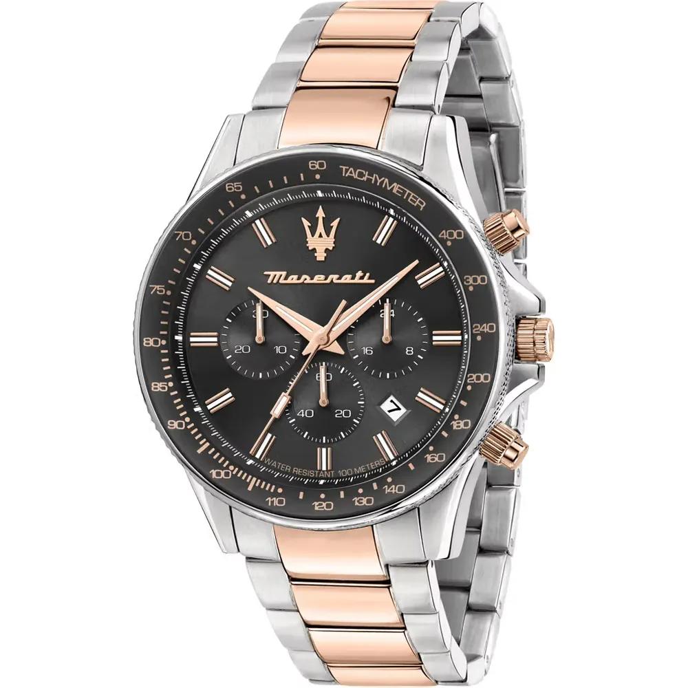 Maserati Sfida Anthracite Dial Bicolor Rose Metal Gents Quartz Chronograph R8873640021 розового золота