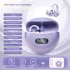 New M79 Earphones Wireless Bone Conduction HIFI Bluetooth 5.4 Earbuds Clip On Ear With Mic Digital Display Waterproof Sport