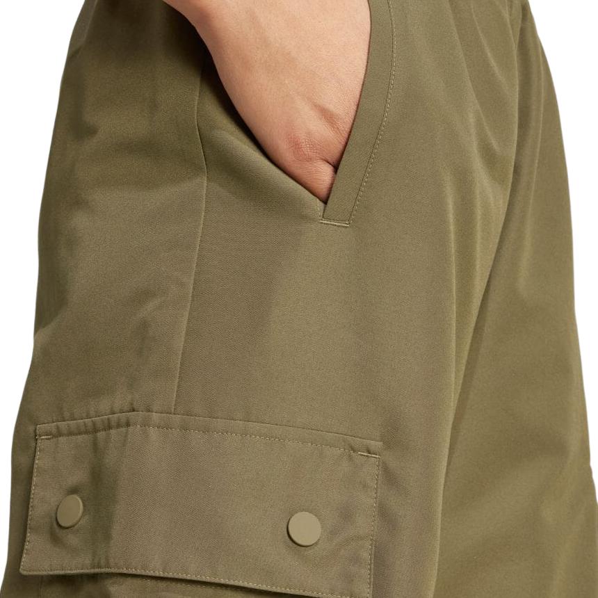 adidas Originals Solid Color Comfortable Loose Fit Multi-Pocket Cargo Pants Women Pants Olive IX9972