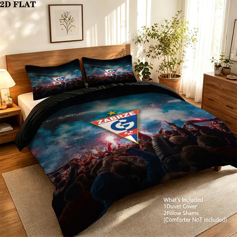 Grnik Zabrze Pattern Bedding uilt Set uilt Cover Pillowcase Home Decoration Birthday Gift (1 * duvet cover + 2 * pillowcase without core)