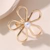 Exaggerated Starfish Ring Flower Shape Flower Ring Romantic Pearl Ring  Perfect Gift