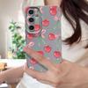 Cartoon Cherry Fruits Case For Samsung S26 Ultra S25 A18 S24 S23 S22 S21 FE A15 A16 A17 A35 A36 A37 A54 A55 A56 A57 Leather Texture Silicone Cover