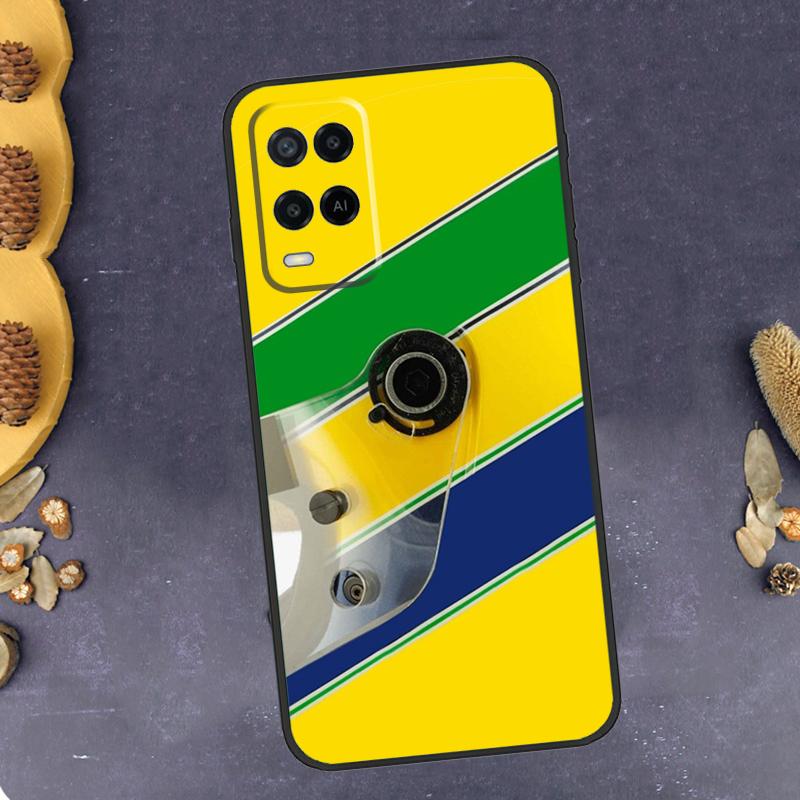 Racing Ayrton Senna For OPPO A57s A53 A31 A5 A9 A15 A16 A17 A77 A76 A96 A52 A72 A91 A93 A54 A74 A94 Phone Case