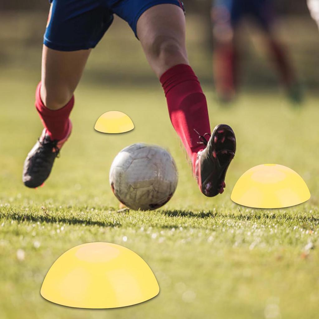 5pcs Soccer Training Cone Football Barriers Plastic Marker Holder Accessory (Yellow)