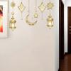 Style Golden Chandelier, Star Moon Wall Sticker Window Sticker Door Sticker Holiday Home Decoration Sticker Pvc Self Adhesive