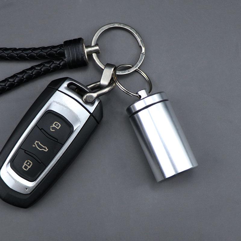 Waterproof Aluminum Alloy Portable Pill Box for Travel