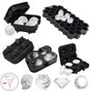 Diamond Rose Shaped Ice Cube Mold Food Grade Silicone Square Round Ice Cube Maker High Quality Ice Cube Tray for Making Drinks