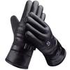 1Pair Winter Leather Gloves Waterproof Resistance Cold Outdoor Sports Warm Motorcycle For Men Gloves