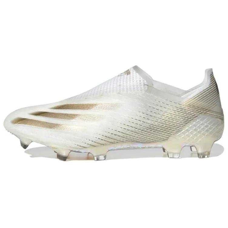 adidas Ghosted+ FG 'White Metallic Gold Melange' (Unisex) Cloud White / Metallic Gold Melange / Core Black Soccer Shoes EG8249