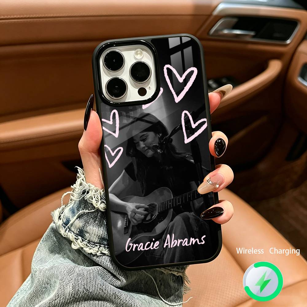 Pop singer-Gracie-A- Abrams For IPhone17 16 15 14 13 12 11 Plus Pro Max Plus Wireless Charger Phone Case